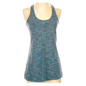 Lululemon Cool Racerback II Yoga Tank Top Nulu Fabric Teal Purple Size 8